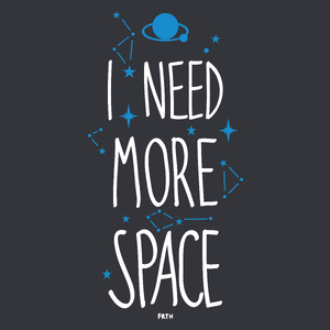 I need more space - Męska Koszulka Szara