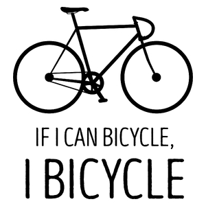 If I can bicycle, I bicycle - Kubek Biały