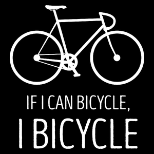 If I can bicycle, I bicycle - Torba Na Zakupy Czarna