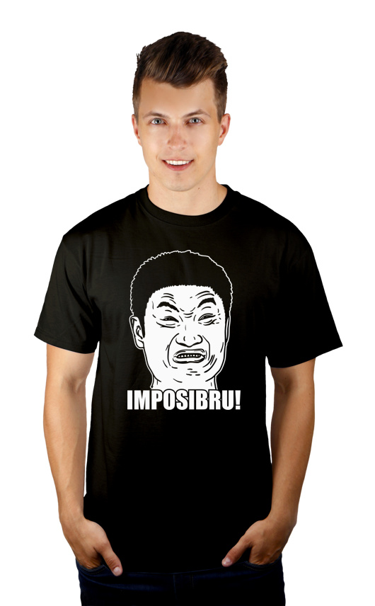 Imposibru - Męska Koszulka Czarna