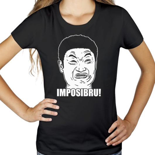 Imposibru - Damska Koszulka Czarna