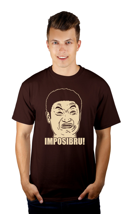 Imposibru - Męska Koszulka Czekoladowa