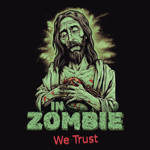 In Zombie We Trust - Męska Bluza z kapturem Czarna