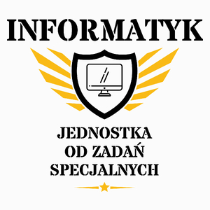 Informatyk Jednostka Od Zadań Specjalnych - Poduszka Biała