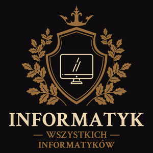 Informatyk Wszystkich Informatyków - Męska Bluza z kapturem Czarna