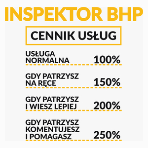 Inspektor Bhp - Cennik Usług - Poduszka Biała