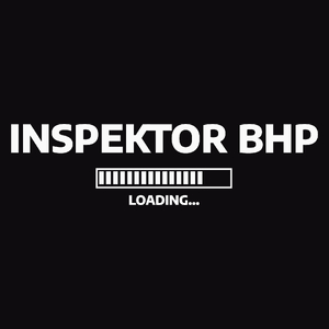 Inspektor Bhp Loading - Męska Bluza z kapturem Czarna
