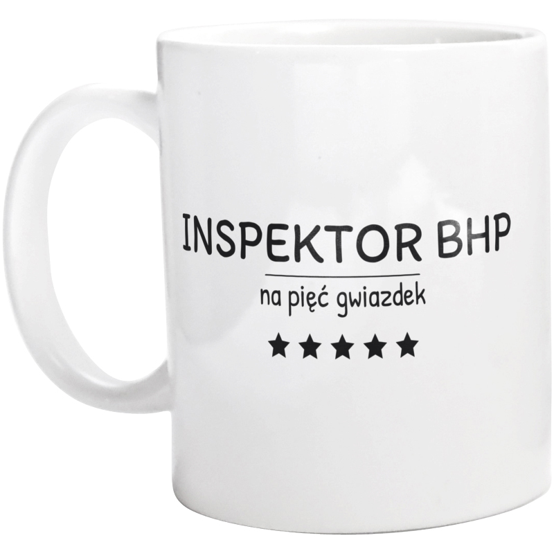 Inspektor Bhp Na 5 Gwiazdek - Kubek Biały