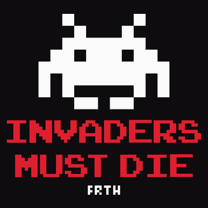 Invaders Must Die - Męska Koszulka Czarna