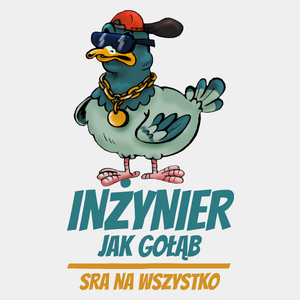 Inżynier Jak Gołąb - Męska Koszulka Biała