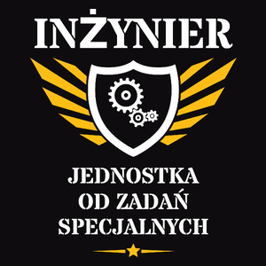 Inżynier Jednostka Od Zadań Specjalnych - Męska Koszulka Czarna