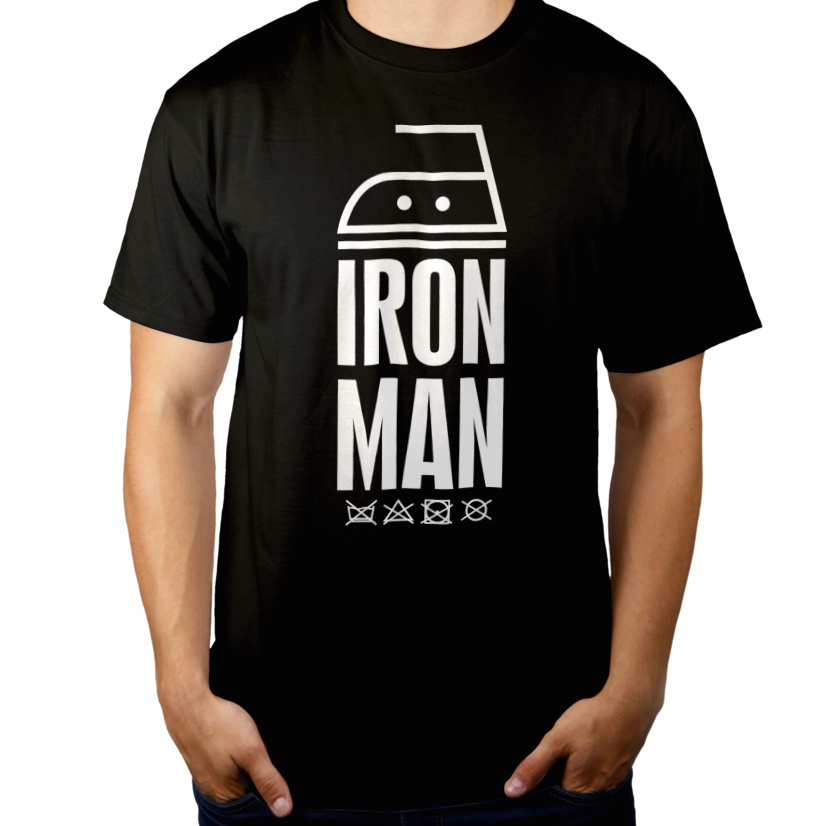 Iron Man - Męska Koszulka Czarna