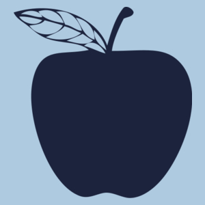 Jedz jabłka - Męska Koszulka Błękitna