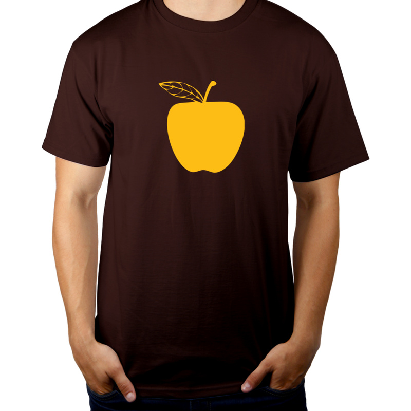 Jedz jabłka - Męska Koszulka Czekoladowa