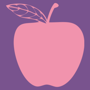 Jedz jabłka - Damska Koszulka Fioletowa