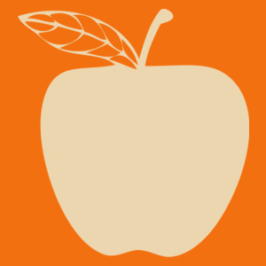 Jedz jabłka - Damska Koszulka Pomarańczowa
