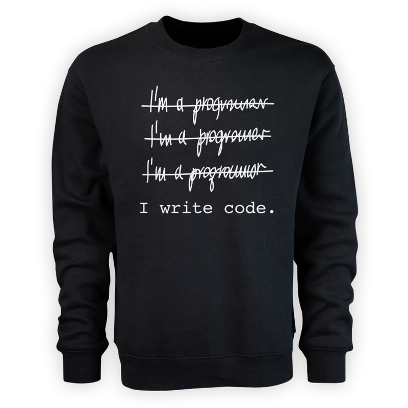 Jestem programistą - Męska Bluza Czarna