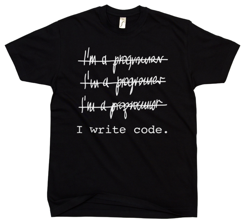 Jestem programistą - Męska Koszulka Czarna