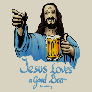 Jesus Loves Good Beer - Torba Na Zakupy Natural