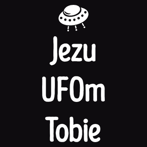 Jezu Ufom Tobie - Męska Bluza z kapturem Czarna
