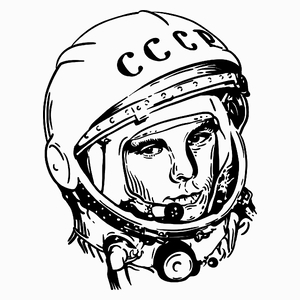 Jurij Gagarin - Poduszka Biała