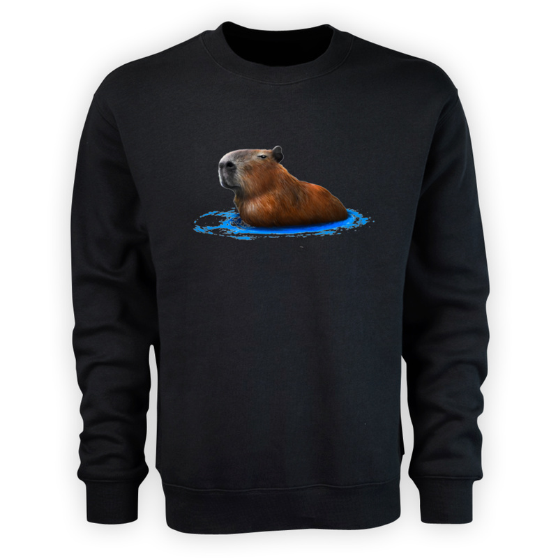 Kapybara Pływająca Kapibara - Męska Bluza Czarna