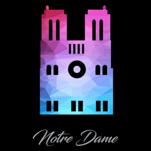 Katedra Notre Dame - Torba Na Zakupy Czarna