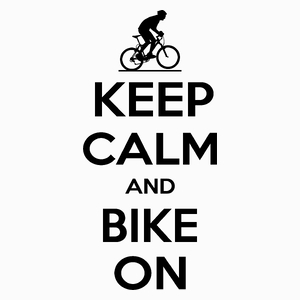 Keep Calm And Bike On - Poduszka Biała