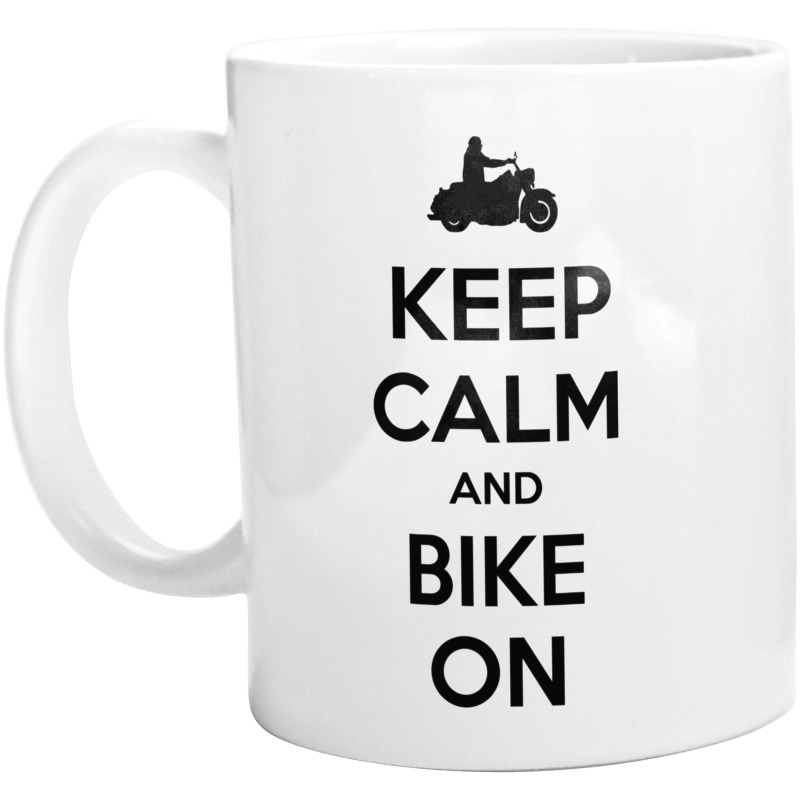 Keep Calm And Bike On Cruiser - Kubek Biały