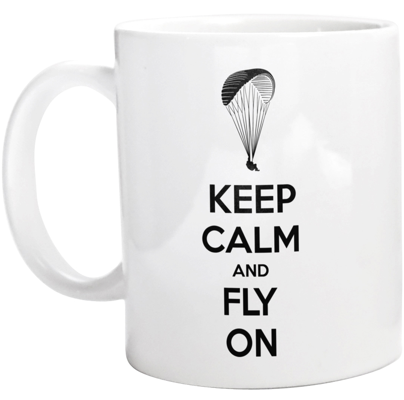 Keep Calm And Fly - Kubek Biały