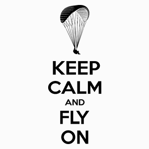 Keep Calm And Fly - Poduszka Biała