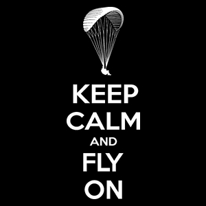 Keep Calm And Fly - Torba Na Zakupy Czarna