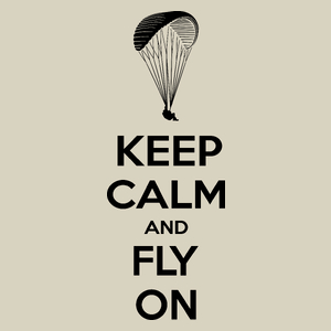 Keep Calm And Fly - Torba Na Zakupy Natural