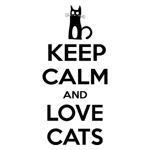 Keep Calm And Love Cats - Kubek Biały