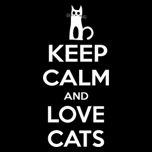Keep Calm And Love Cats - Torba Na Zakupy Czarna