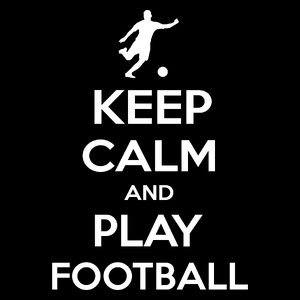 Keep Calm And Play Football - Torba Na Zakupy Czarna