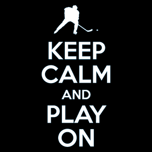 Keep Calm And Play Ice Hockey - Torba Na Zakupy Czarna