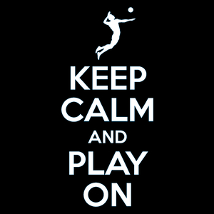 Keep Calm And Play On - Volleyball - Torba Na Zakupy Czarna