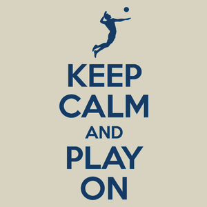 Keep Calm And Play On - Volleyball - Torba Na Zakupy Natural
