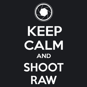 Keep Calm And Shoot Raw - Damska Koszulka Czarna