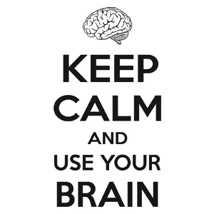 Keep Calm And Use Your Brain - Kubek Biały
