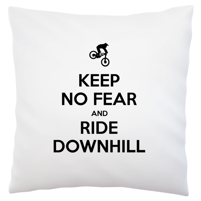 Keep Calm Downhill - Poduszka Biała