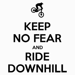 Keep Calm Downhill - Poduszka Biała