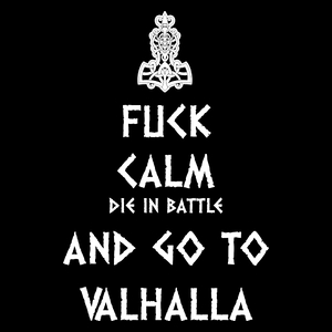 Keep Calm Viking Valhalla - Torba Na Zakupy Czarna