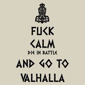 Keep Calm Viking Valhalla - Torba Na Zakupy Natural