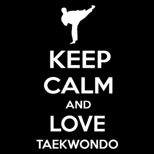 Keep Calm and Love Taekwondo - Torba Na Zakupy Czarna