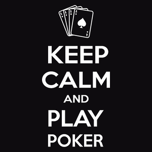 Keep Calm and Play Poker - Męska Bluza z kapturem Czarna