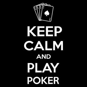 Keep Calm and Play Poker - Torba Na Zakupy Czarna