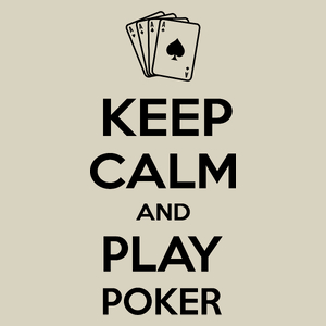 Keep Calm and Play Poker - Torba Na Zakupy Natural