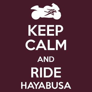 Keep calm and ride Hayabusa - Męska Koszulka Burgundowa